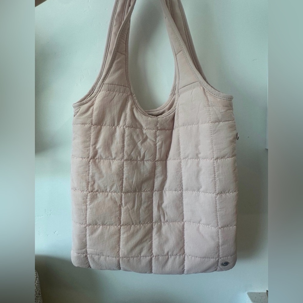 Quilted Pink Tote Bag